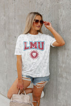 LOYOLA MARYMOUNT LIONS CRUSHING VICTORY SUBTLE LEOPARD PRINT TEE