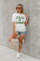 SOUTHEASTERN LOUISIANA LIONS CRUSHING VICTORY SUBTLE LEOPARD PRINT TEE