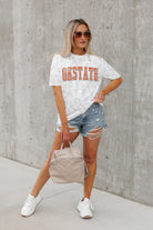 OKLAHOMA STATE COWBOYS BONUS POINTS SUBTLE LEOPARD PRINT TEE