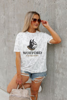 WOFFORD COLLEGE TERRIERS CRUSHING VICTORY SUBTLE LEOPARD PRINT TEE