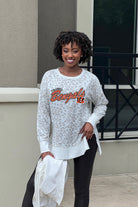 CINCINNATI BENGALS FEELING WILD SIDE SLIT PULLOVER