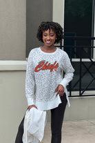 KANSAS CITY CHIEFS FEELING WILD SIDE SLIT PULLOVER