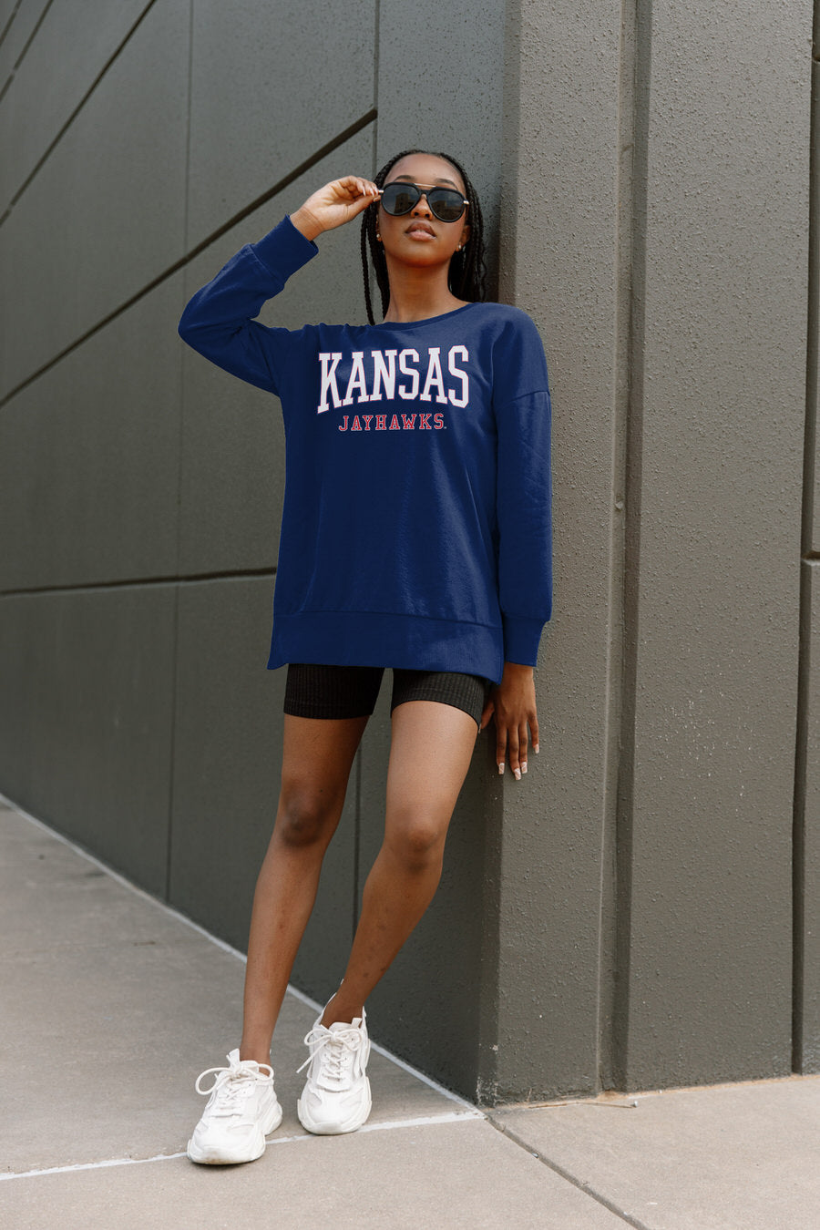 KANSAS JAYHAWKS ELITE OFFENSE SIDE SLIT PULLOVER