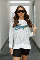 LOS ANGELES CHARGERS FEELING WILD SIDE SLIT PULLOVER