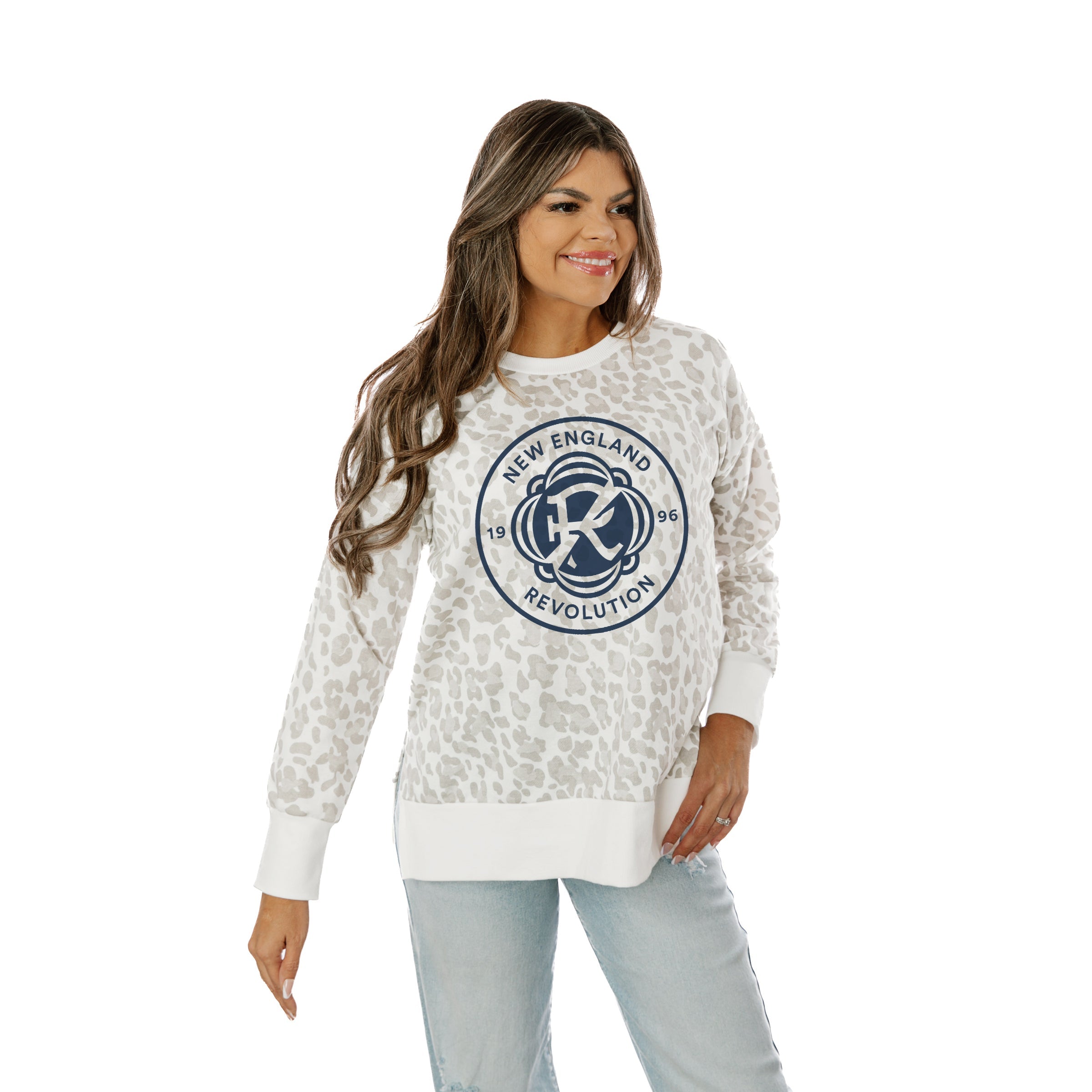 NEW ENGLAND REVOLUTION JUST FOR KICKS SIDE SLIT PULLOVER