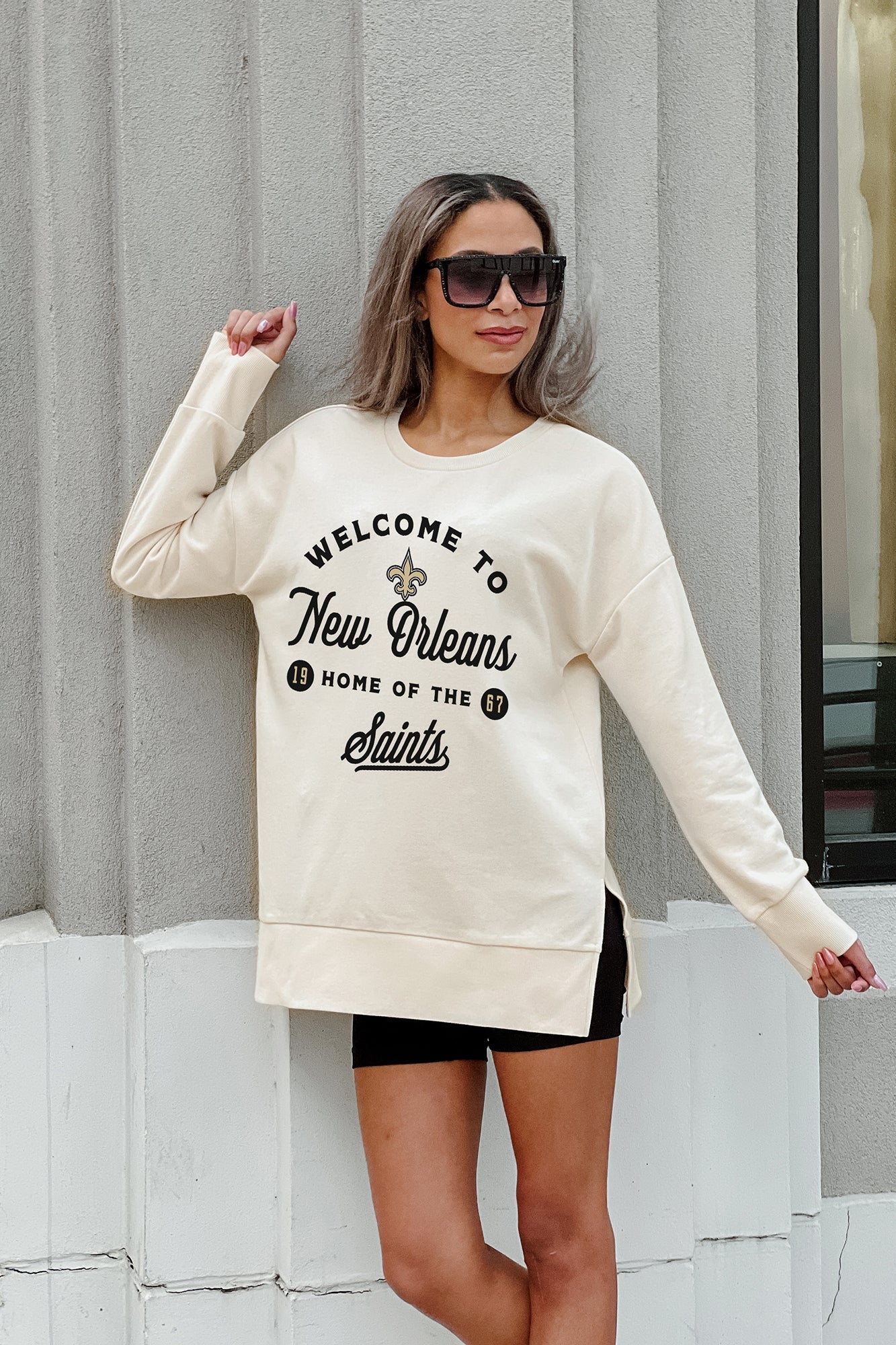 NEW ORLEANS SAINTS OFFSIDE SIDE SLIT PULLOVER