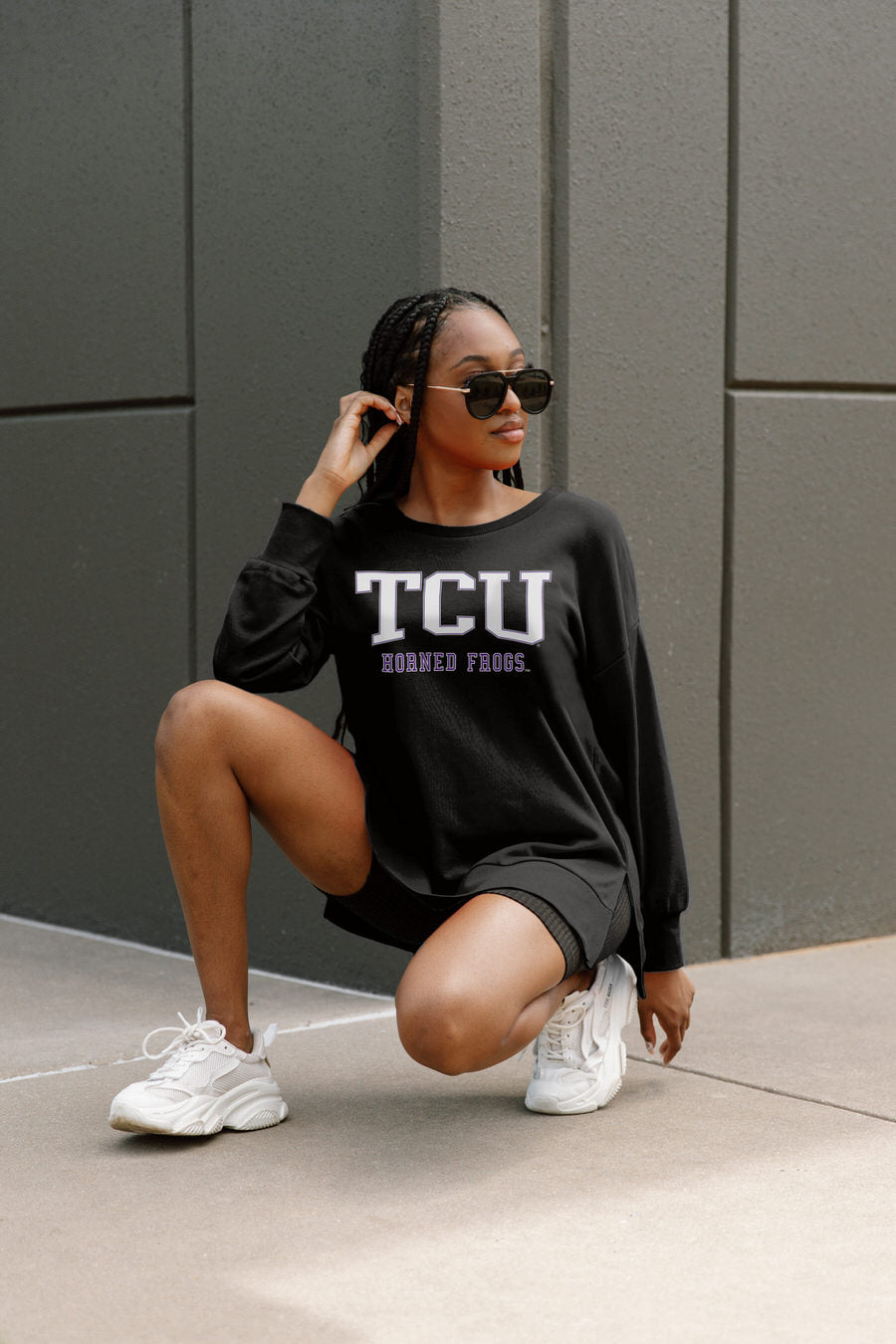 TCU HORNED FROGS ELITE OFFENSE SIDE SLIT PULLOVER