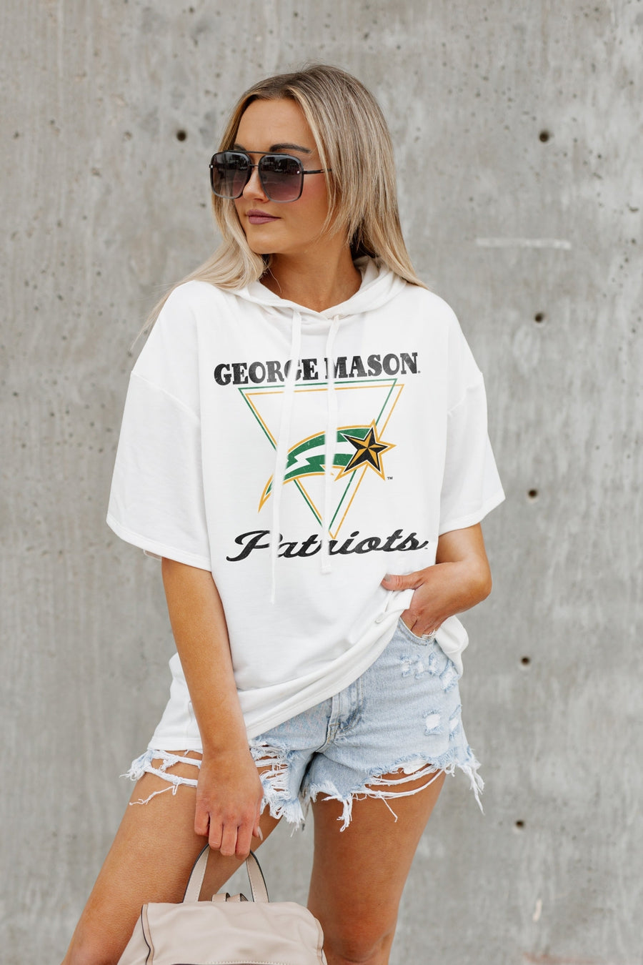 Women's Gameday Couture Gray George Mason Patriots Faded