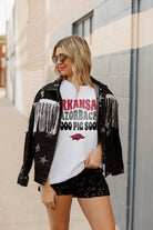 ARKANSAS RAZORBACKS STAY WAVY OVERSIZED BOYFRIEND TEE