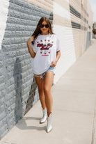 ARKANSAS RAZORBACKS LOUD AND PROUD OVERSIZED BOYFRIEND TEE