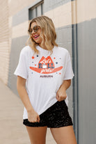 AUBURN TIGERS HATS OFF OVERSIZED BOYFRIEND TEE