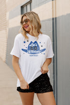 KENTUCKY WILDCATS HATS OFF OVERSIZED BOYFRIEND TEE