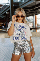 BUFFALO BILLS VICTORIOUS VIXEN SHORT SLEEVE FLOWY TEE