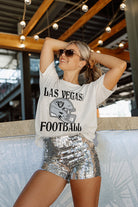 LAS VEGAS RAIDERS VICTORIOUS VIXEN SHORT SLEEVE FLOWY TEE