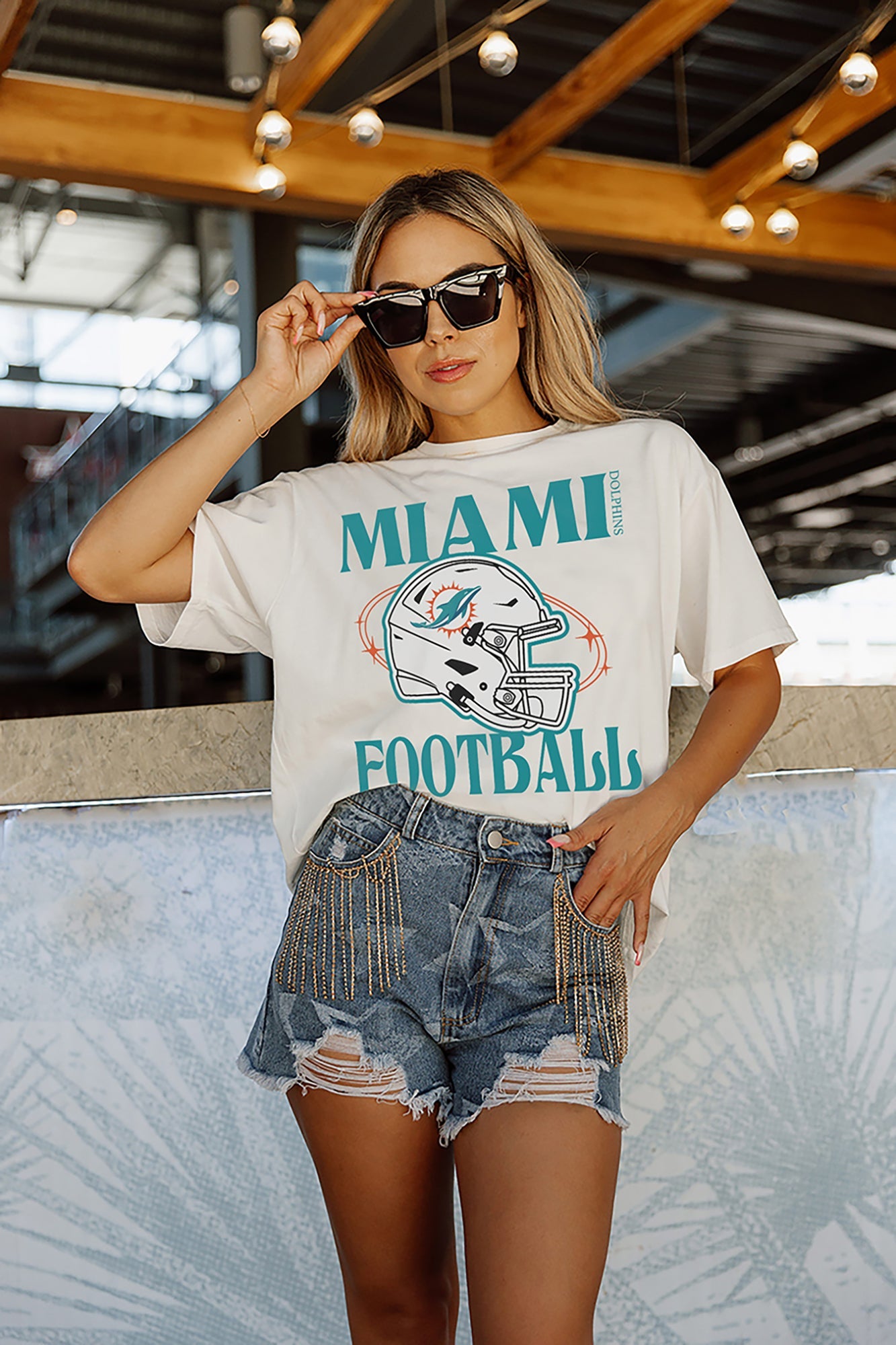 Gameday Couture Miami Dolphins Women's White Victorious Vixen T-Shirt