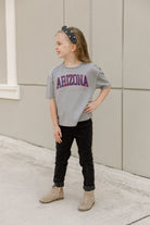 ARIZONA WILDCATS AFTER PARTY KIDS STUDDED SHORT SLEEVE MODERATELY CROPPED TEE