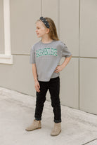 SACRAMENTO STATE HORNETS AFTER PARTY KIDS STUDDED SHORT SLEEVE MODERATELY CROPPED TEE