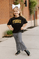 FORT HAYS STATE TIGERS AFTER PARTY KIDS STUDDED SHORT SLEEVE MODERATELY CROPPED TEE