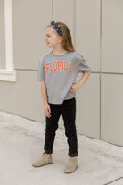 FLORIDA GATORS AFTER PARTY KIDS STUDDED SHORT SLEEVE MODERATELY CROPPED TEE