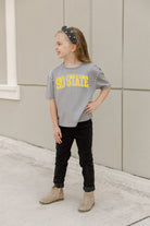 SOUTH DAKOTA STATE JACKRABBITS AFTER PARTY KIDS STUDDED SHORT SLEEVE MODERATELY CROPPED TEE