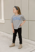 SETON HALL PIRATES AFTER PARTY KIDS STUDDED SHORT SLEEVE MODERATELY CROPPED TEE