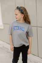 SETON HALL PIRATES AFTER PARTY KIDS STUDDED SHORT SLEEVE MODERATELY CROPPED TEE