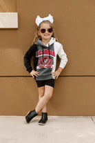 GEORGIA BULLDOGS HALL OF FAME KIDS COLORBLOCK TRIO HOODED PULLOVER