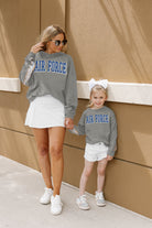 AIR FORCE FALCONS GUESS WHO'S BACK KIDS SEQUIN YOKE PULLOVER