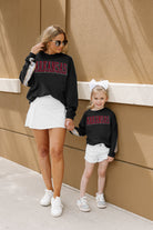 ARKANSAS RAZORBACKS GUESS WHO'S BACK KIDS SEQUIN YOKE PULLOVER