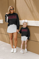 ARKANSAS RAZORBACKS GUESS WHO'S BACK KIDS SEQUIN YOKE PULLOVER