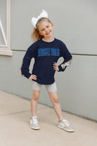 BYU COUGARS GUESS WHO'S BACK KIDS SEQUIN YOKE PULLOVER