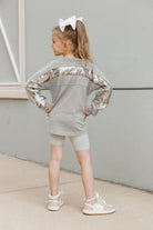 CHARLESTON COUGARS GUESS WHO'S BACK KIDS SEQUIN YOKE PULLOVER