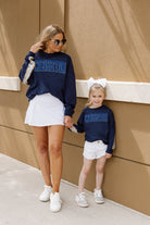 CREIGHTON BLUEJAYS GUESS WHO'S BACK KIDS SEQUIN YOKE PULLOVER