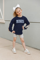 COLORADO SCHOOL OF MINES BURROS GUESS WHO'S BACK KIDS SEQUIN YOKE PULLOVER