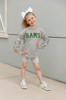 COLORADO STATE RAMS GUESS WHO'S BACK KIDS SEQUIN YOKE PULLOVER