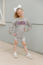 FLORIDA GATORS GUESS WHO'S BACK KIDS SEQUIN YOKE PULLOVER