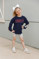 LIBERTY FLAMES GUESS WHO'S BACK KIDS SEQUIN YOKE PULLOVER