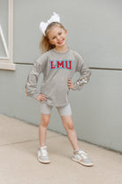 LOYOLA MARYMOUNT LIONS GUESS WHO'S BACK KIDS SEQUIN YOKE PULLOVER