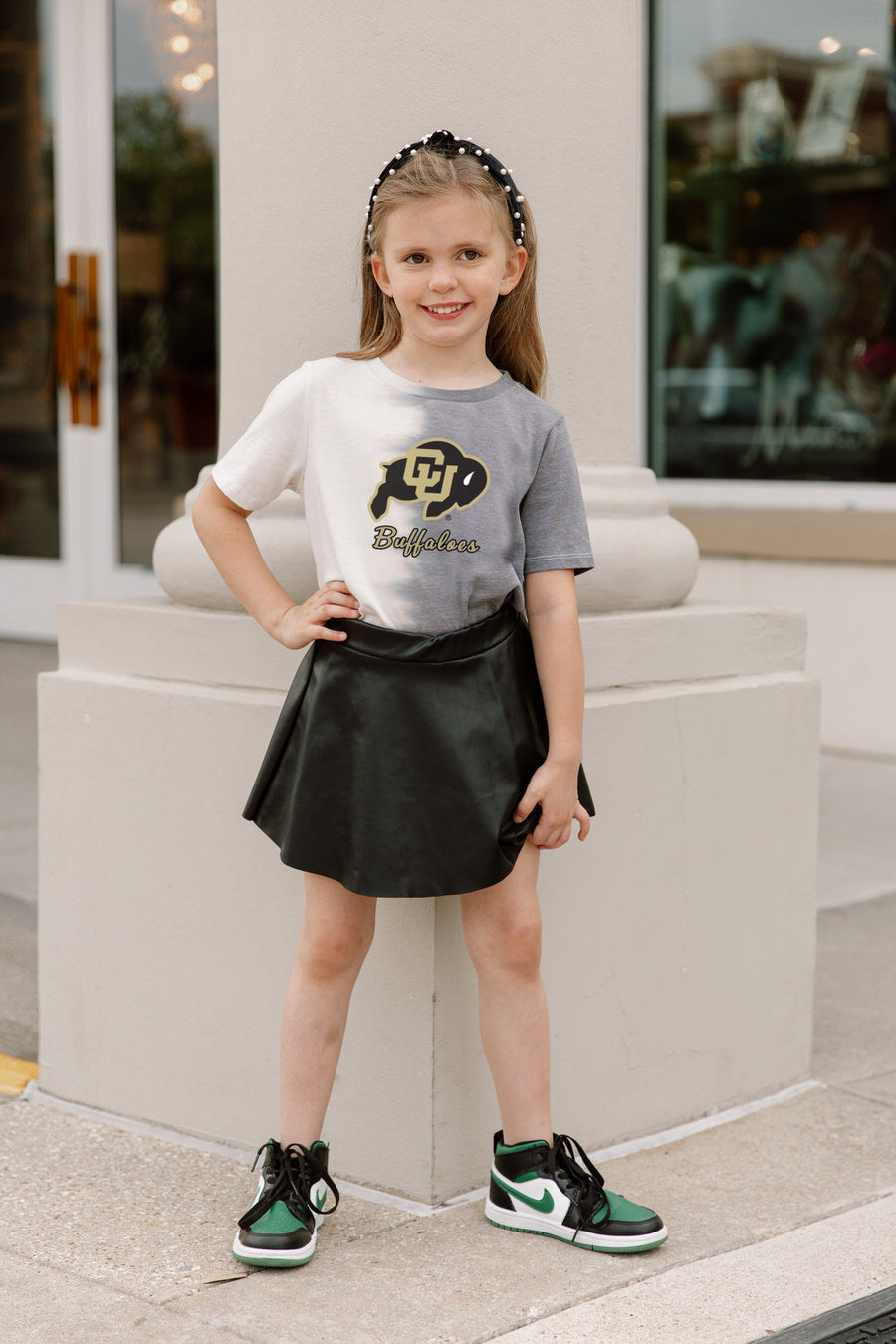 COLORADO BUFFALOES PACESETTER KIDS SPLIT-DYED SHORT SLEEVE TEE