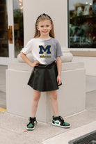 MICHIGAN WOLVERINES PACESETTER KIDS SPLIT-DYED SHORT SLEEVE TEE