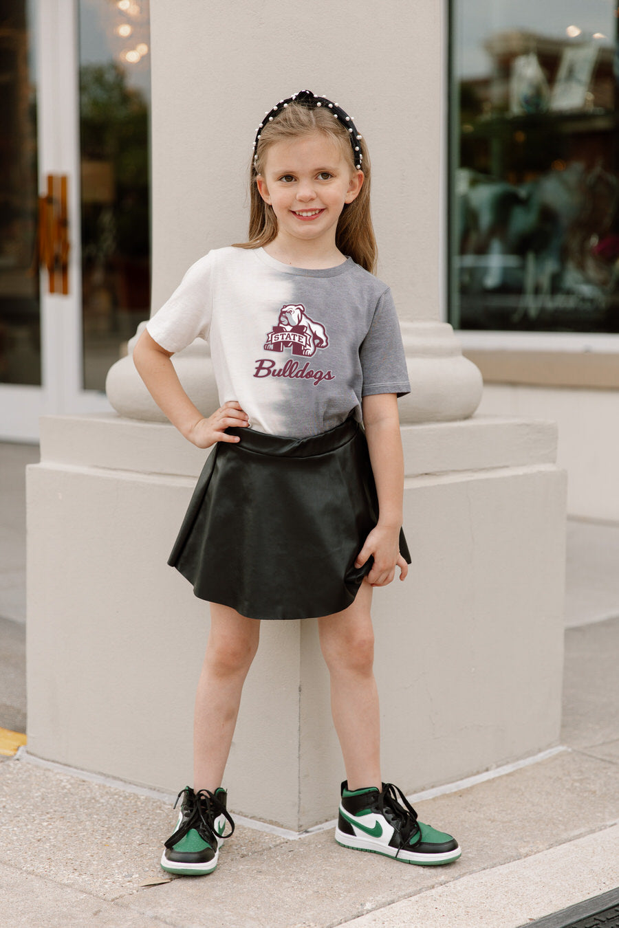 MISSISSIPPI STATE BULLDOGS PACESETTER KIDS SPLIT-DYED SHORT SLEEVE TEE