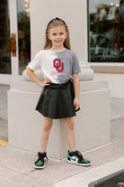 OKLAHOMA SOONERS PACESETTER KIDS SPLIT-DYED SHORT SLEEVE TEE