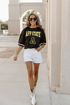 APPALACHIAN STATE MOUNTAINEERS SCORE SQUAD MODERATE FIT FASHION JERSEY BY MADI PREWETT