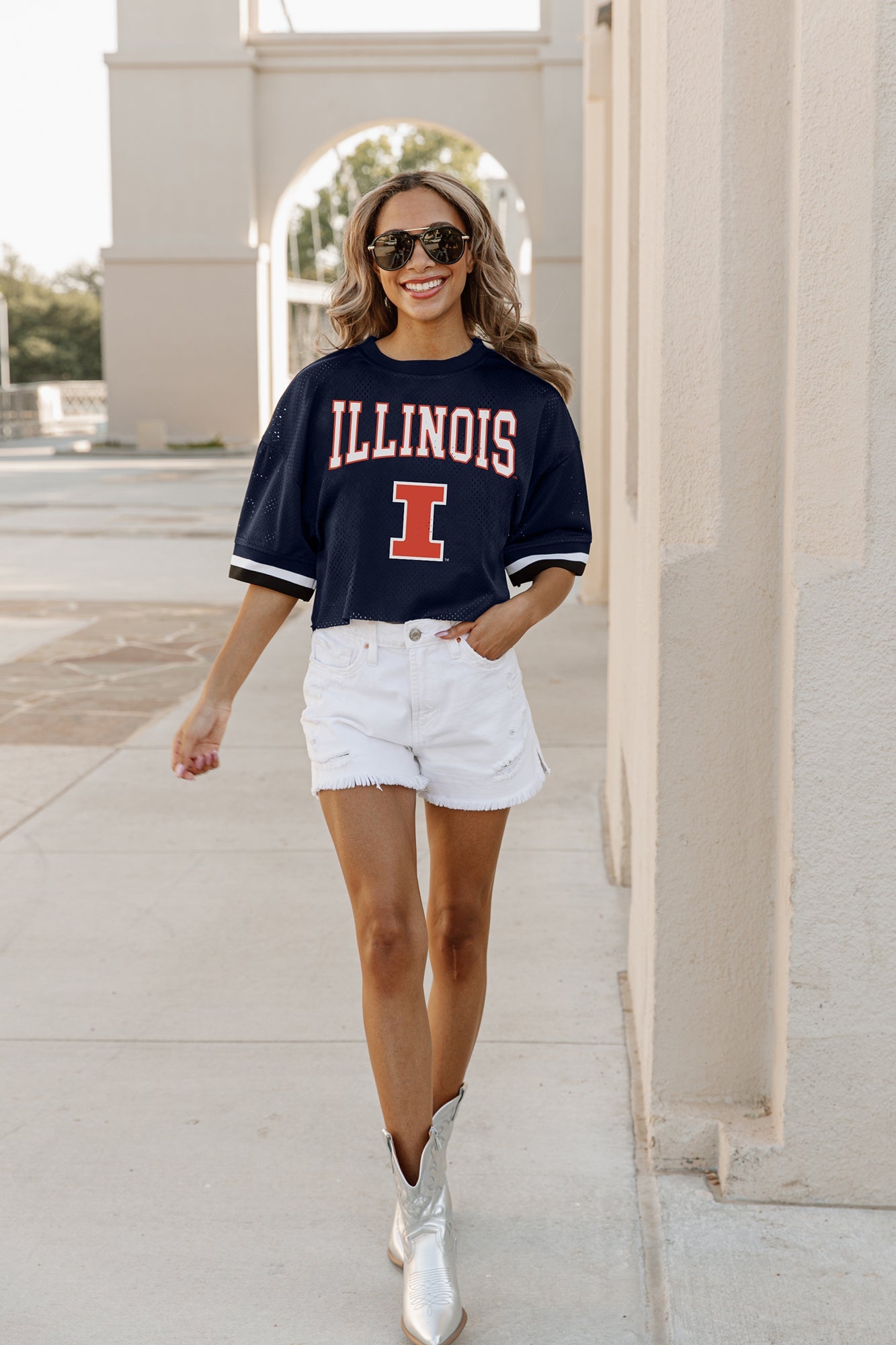 ILLINOIS FIGHTING ILLINI SCORE SQUAD MODERATE FIT FASHION JERSEY BY MADI PREWETT