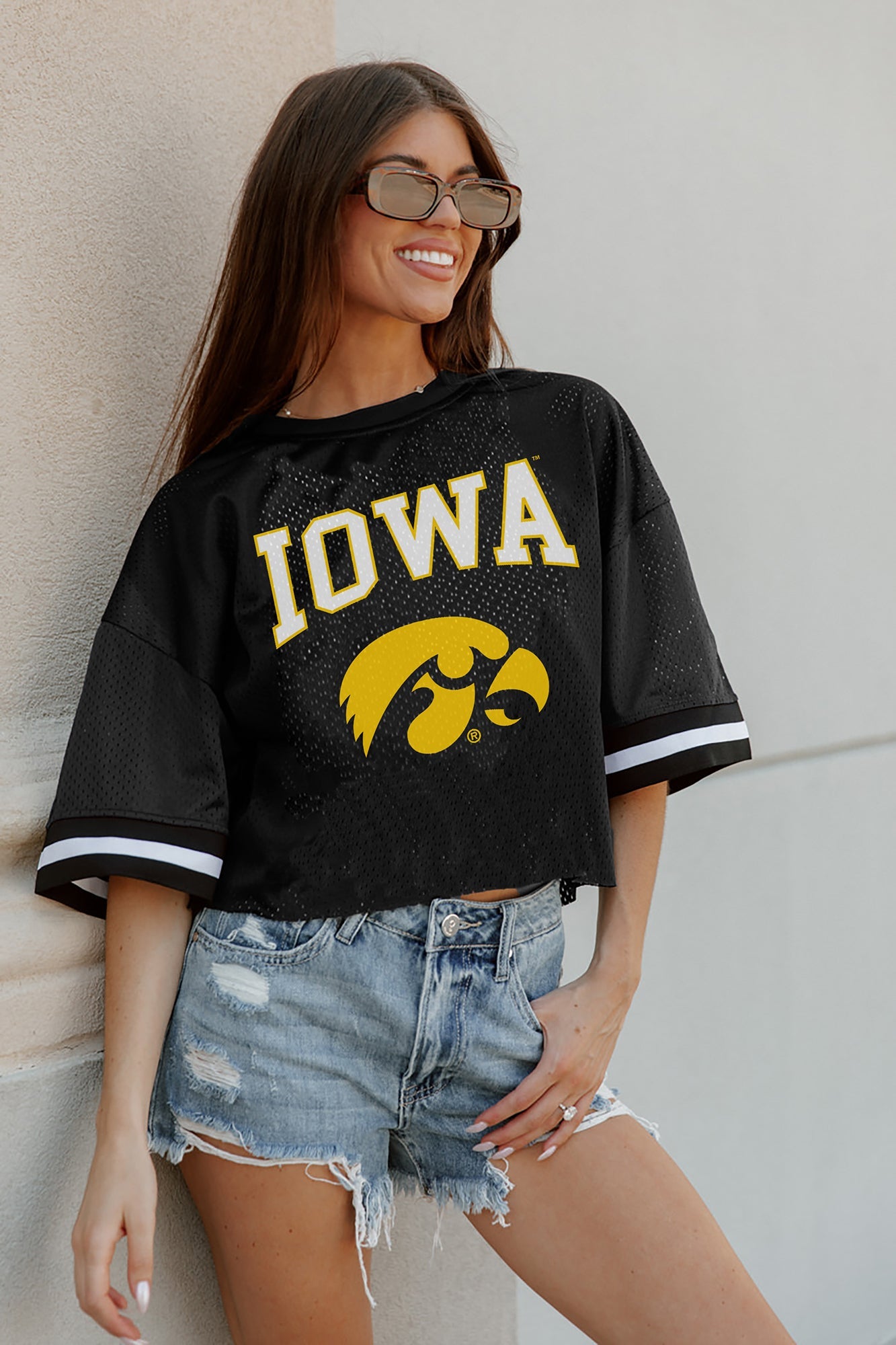 IOWA HAWKEYES SCORE SQUAD MODERATE FIT FASHION JERSEY BY MADI PREWETT