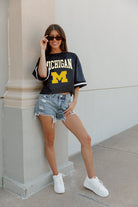 MICHIGAN WOLVERINES SCORE SQUAD MODERATE FIT FASHION JERSEY BY MADI PREWETT