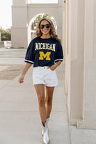 MICHIGAN WOLVERINES SCORE SQUAD MODERATE FIT FASHION JERSEY BY MADI PREWETT