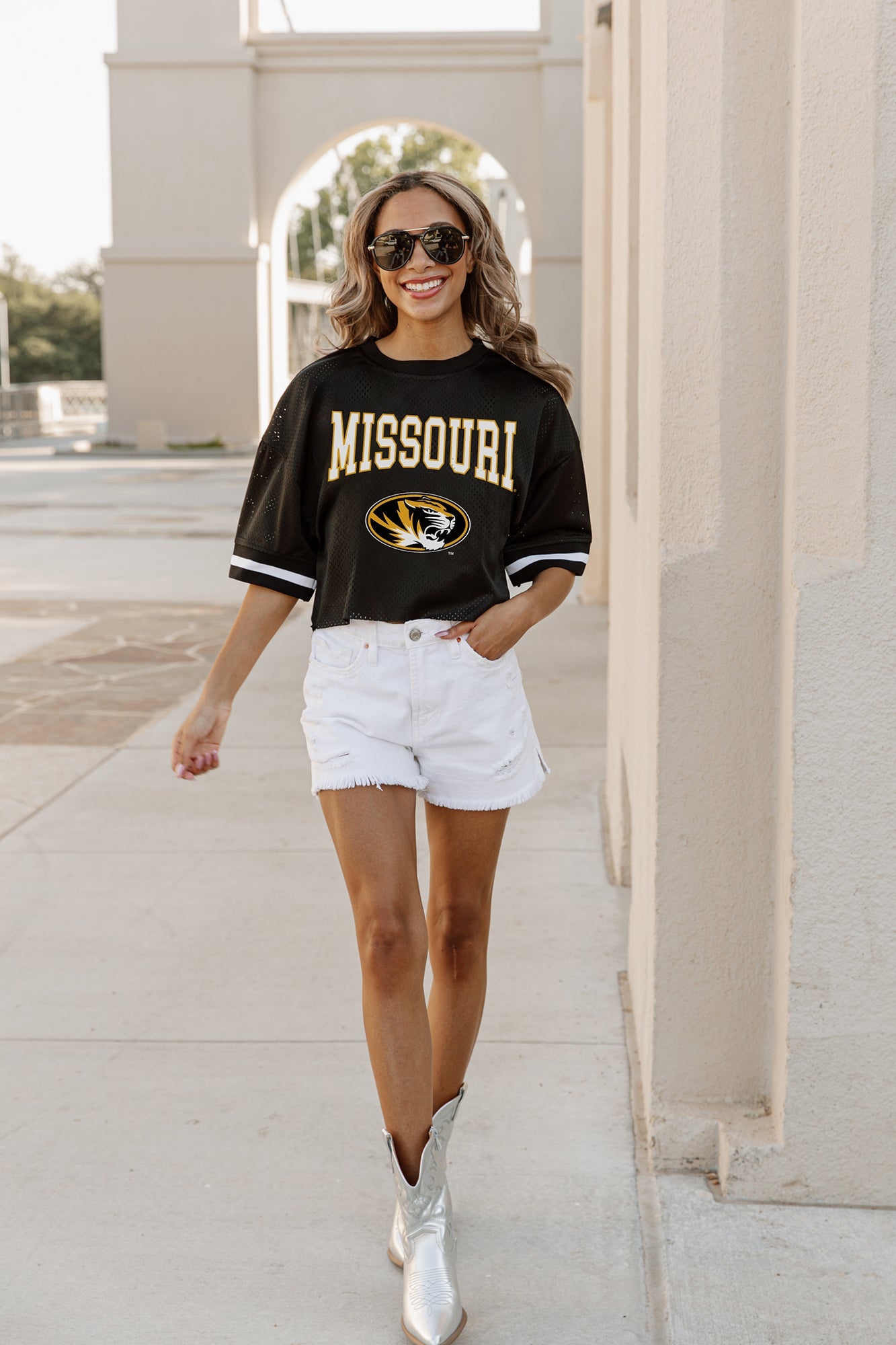 MISSOURI TIGERS SCORE SQUAD MODERATE FIT FASHION JERSEY BY MADI PREWETT