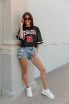 NEBRASKA CORNHUSKERS SCORE SQUAD MODERATE FIT FASHION JERSEY BY MADI PREWETT