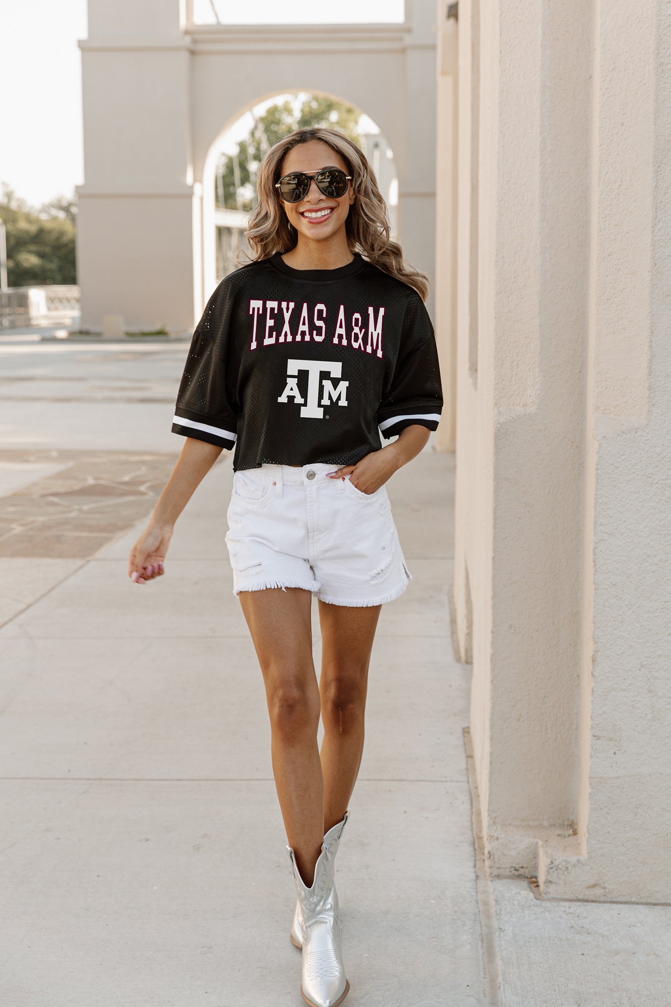 TEXAS A&M AGGIES SCORE SQUAD MODERATE FIT FASHION JERSEY BY MADI PREWETT